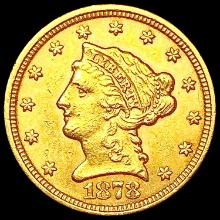 1878 $2.50 Gold Quarter Eagle CLOSELY UNCIRCULATED