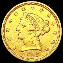 1852 $2.50 Gold Quarter Eagle CLOSELY UNCIRCULATED