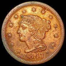 1847 Braided Hair Large Cent CHOICE AU