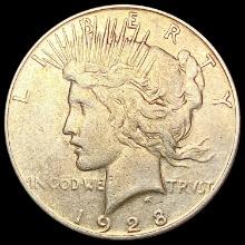 1928-S Silver Peace Dollar LIGHTLY CIRCULATED