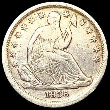 1838 Seated Liberty Dime NEARLY UNCIRCULATED