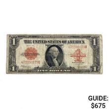 1923 $1 RED SEAL LT UNITED STATES NOTE VF