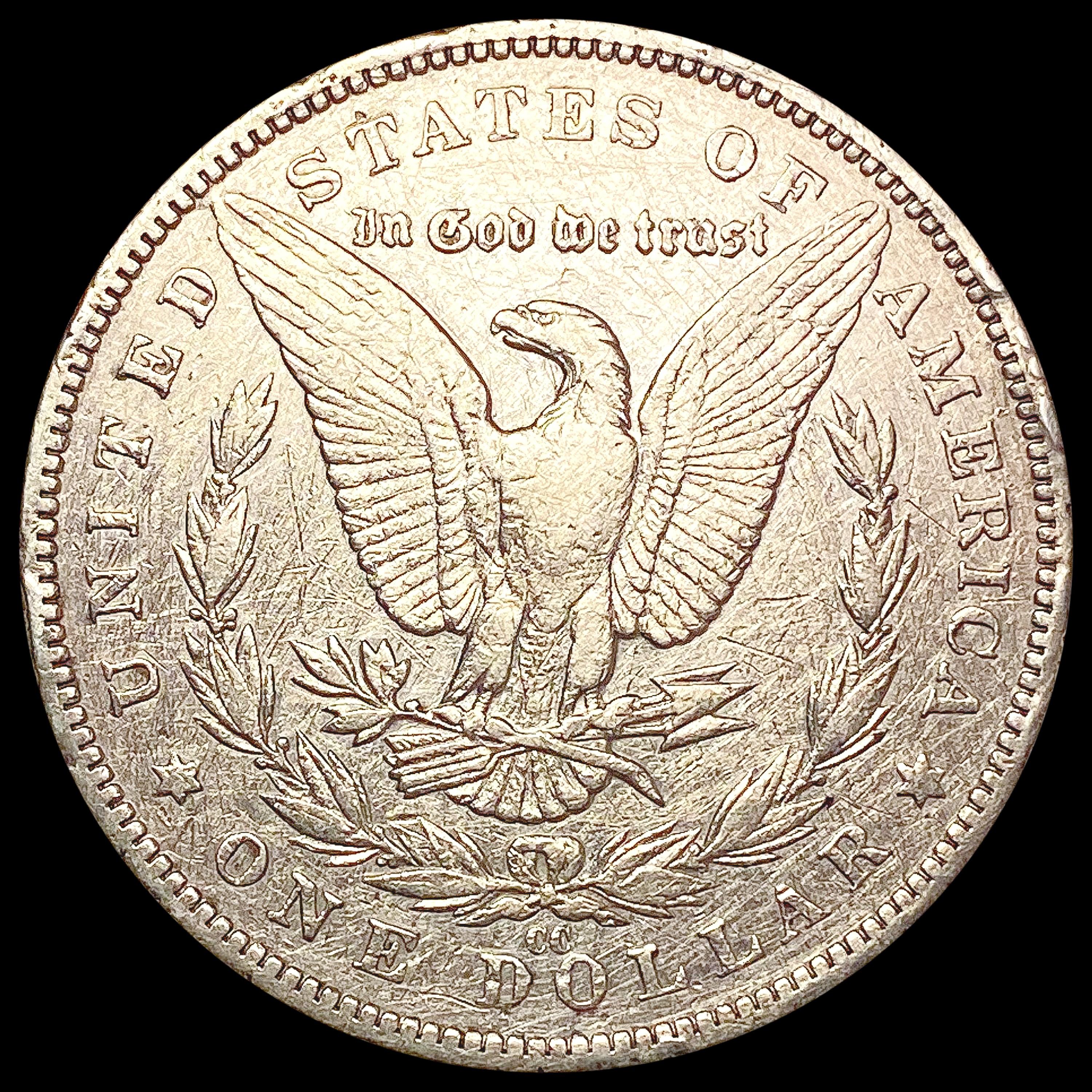 1890-CC Morgan Silver Dollar LIGHTLY CIRCULATED