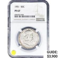 1951 Franklin Half Dollar NGC PF67