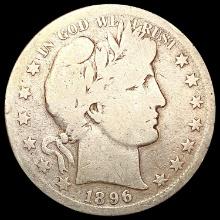 1896-S Barber Half Dollar NICELY CIRCULATED