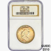 1953 Franklin Half Dollar NGC PF66