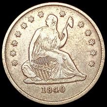 1840-O Seated Liberty Quarter LIGHTLY CIRCULATED