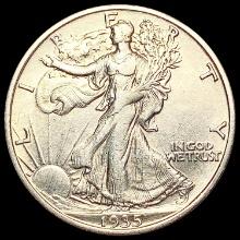 1935-S Walking Liberty Half Dollar CLOSELY UNCIRCU