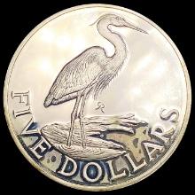 1980 Virgin Isles SILV $5 GEM PROOF