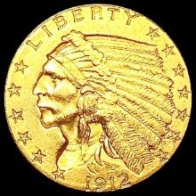 1912 $2.50 Gold Quarter Eagle UNCIRCULATED