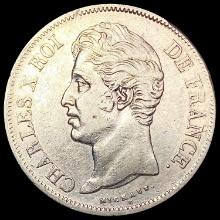 1829 France Silver 5 Francs NEARLY UNCIRCULATED