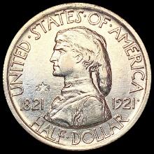 1921 2X2 Missouri Half Dollar UNCIRCULATED