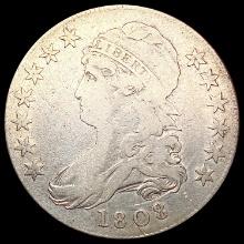 1808 Capped Bust Half Dollar LIGHTLY CIRCULATED