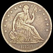 1859-O Seated Liberty Half Dollar LIGHTLY CIRCULAT