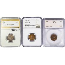 1891-1906 UNC Graded Indian Head Cent Collection [