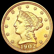 1902 $2.50 Gold Quarter Eagle UNCIRCULATED