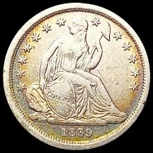 1839 Seated Liberty Dime NEARLY UNCIRCULATED