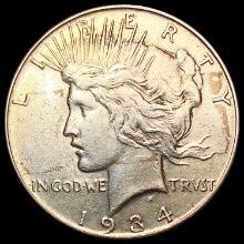 1934 Silver Peace Dollar CLOSELY UNCIRCULATED