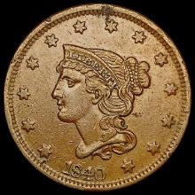 1840 Braided Hair Large Cent CLOSELY UNCIRCULATED