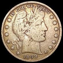 1898 Barber Half Dollar LIGHTLY CIRCULATED