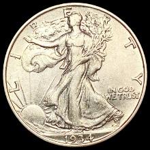 1934 Walking Liberty Half Dollar CLOSELY UNCIRCULA