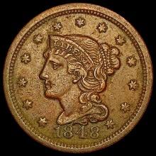 1848 Braided Hair Large Cent CLOSELY UNCIRCULATED