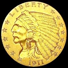 1911 $2.50 Gold Quarter Eagle UNCIRCULATED