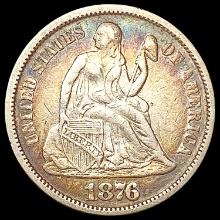 1876 Seated Liberty Dime CLOSELY UNCIRCULATED