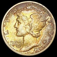 1917-S Mercury Dime NEARLY UNCIRCULATED