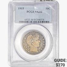 1915 Barber Half Dollar PCGS VG10