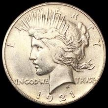 1921 Silver Peace Dollar CLOSELY UNCIRCULATED