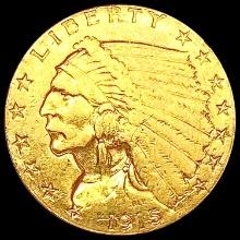 1915 $2.50 Gold Quarter Eagle CLOSELY UNCIRCULATED