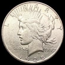 1925-S Silver Peace Dollar CLOSELY UNCIRCULATED