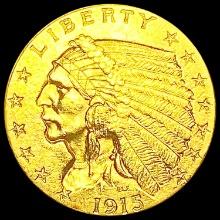 1915 $2.50 Gold Quarter Eagle CLOSELY UNCIRCULATED