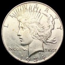 1934 Silver Peace Dollar CLOSELY UNCIRCULATED