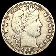 1916-D Barber Quarter LIGHTLY CIRCULATED