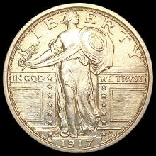 1917-D FH Standing Liberty Quarter UNCIRCULATED