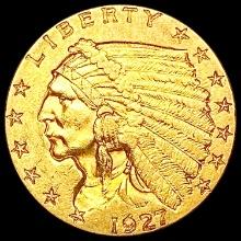 1927 $2.50 Gold Quarter Eagle CLOSELY UNCIRCULATED