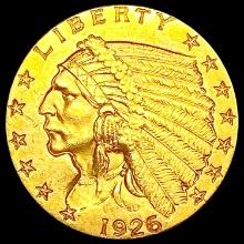 1926 $2.50 Gold Quarter Eagle CLOSELY UNCIRCULATED