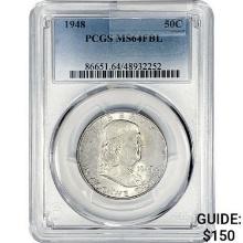 1948 Franklin Half Dollar PCGS MS64 FBL