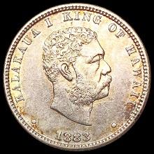 1883 Kingdom of Hawaii Quarter UNCIRCULATED