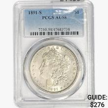 1891-S Morgan Silver Dollar PCGS AU58