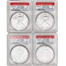 2020-(S) US Silver Eagles [4 Coins] PCGS MS69