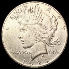 1928-S Silver Peace Dollar CLOSELY UNCIRCULATED