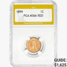 1899 Indian Head Cent PGA MS66 RED