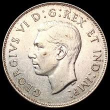 1947 Canada SILV 50 Cents CLOSELY UNCIRCULATED