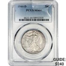 1944-D Walking Liberty Half Dollar PCGS MS64