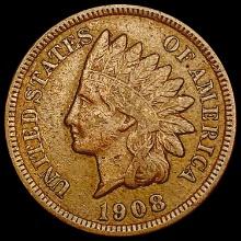 1908 Indian Head Cent NEARLY UNCIRCULATED