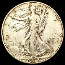 1938-D Walking Liberty Half Dollar NICELY CIRCULAT