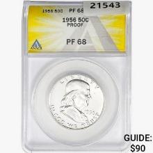 1956 Franklin Half Dollar ANACS PF68